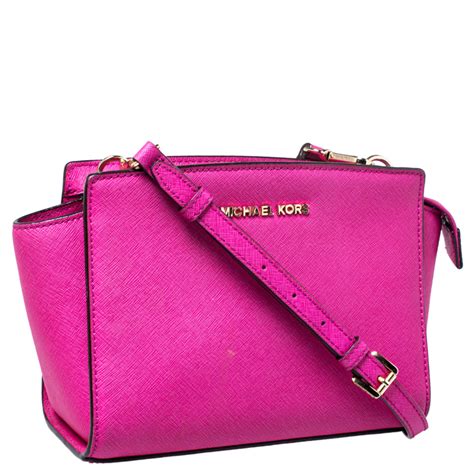 michael kors crossbody purple|Michael Kors hot pink.